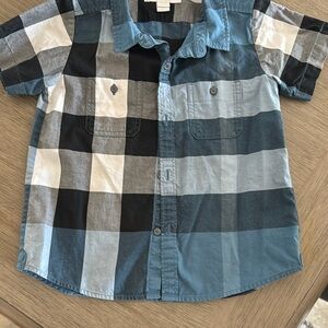 Kids Blue Plaid Shirt